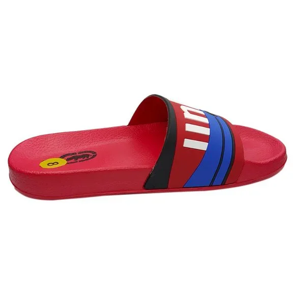 NWT ECKO UNLTD. AUTHENTIC MEN'S 3D LOGO RED SLIP ON SLIDES SANDALS SIZE 8 - Picture 5 of 6